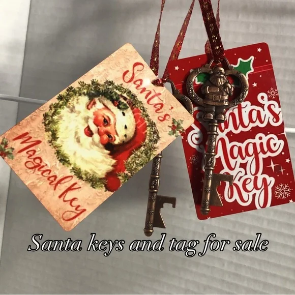 Santa's Magic Key Set with Tags - Picture 1 of 9